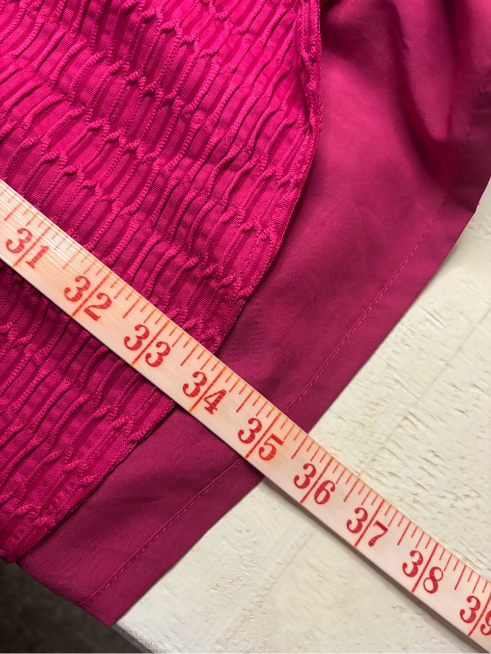 Nanette Lepore Majorca Shift Dress Textured Long Sleeve Wrist Tie Pink Size 10 - Picture 5 of 9